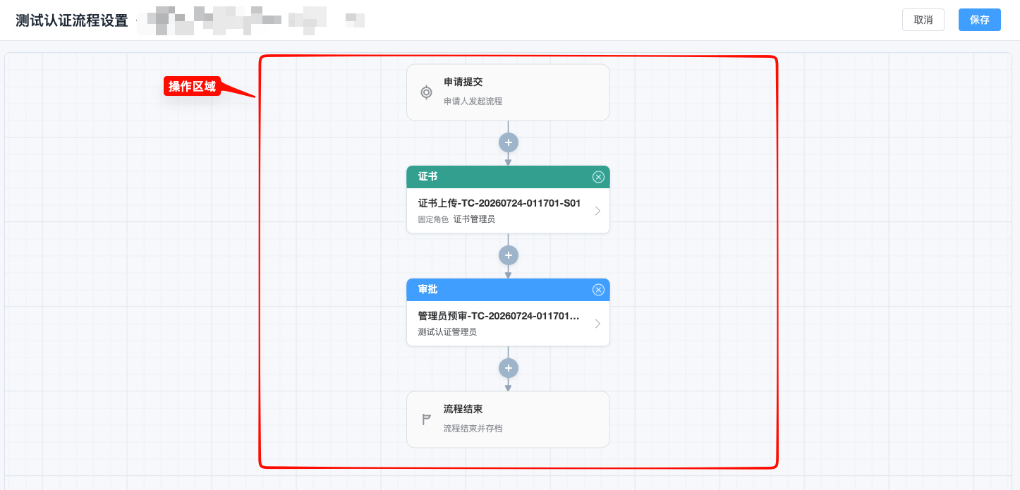 测试认证流程设计器