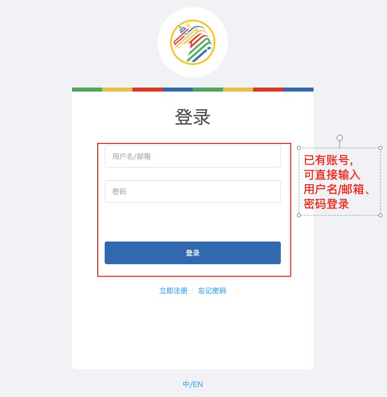 uniAccount 登录页面